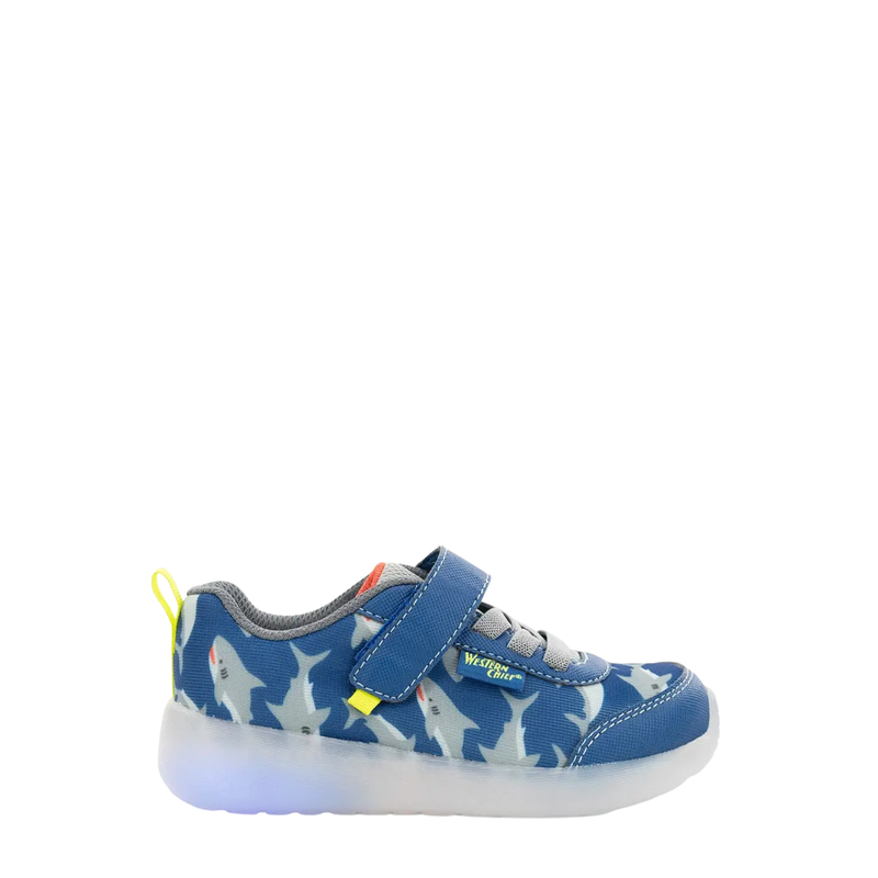 Western Chief Kids' Lighted Flash Feet Sneaker - Blue