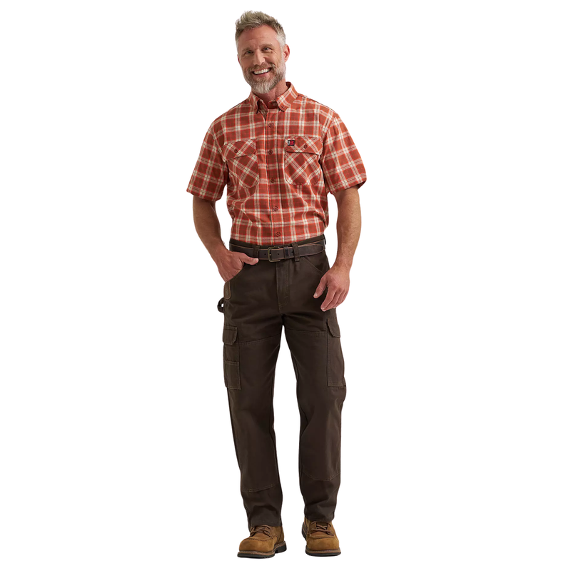 Wrangler Men's Riggs Ripstop Ranger Cargo Pant - Dark Brown