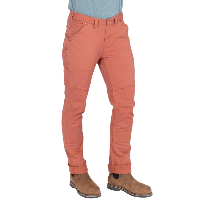 Dovetail Women's Go To Stretch Canvas Pant - Terracotta