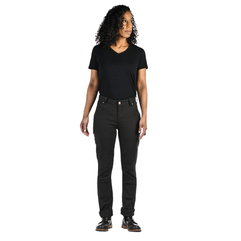 Dovetail Women's Go To Stretch Canvas Pant - Carbon Black