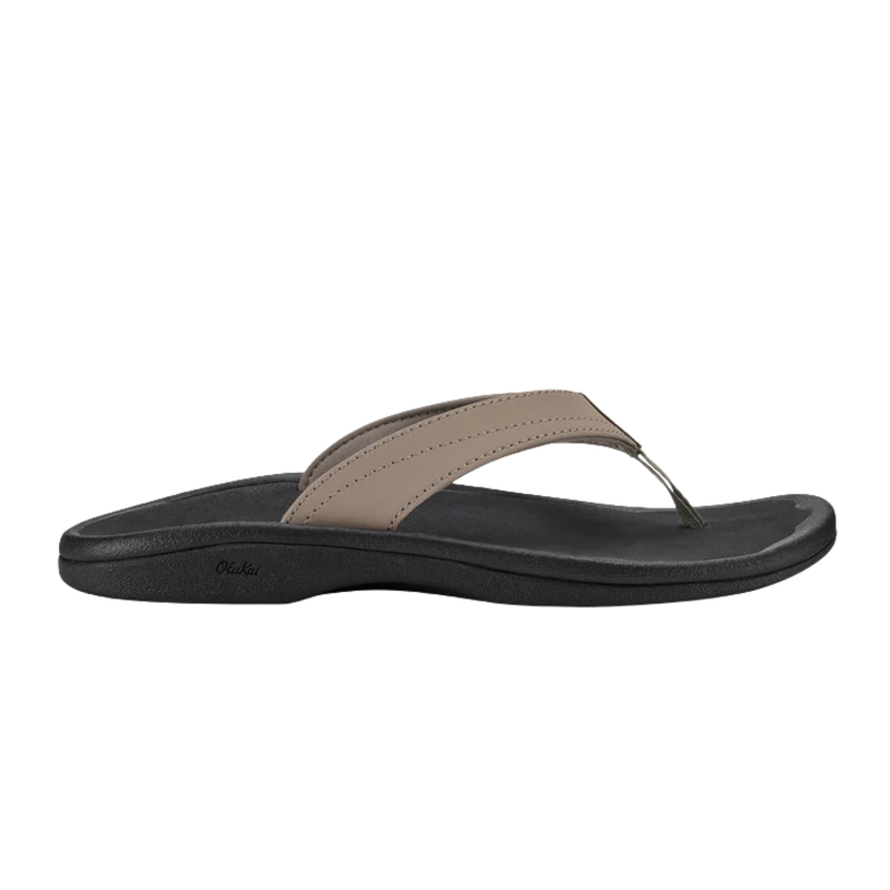 OluKai Women's Ohana Sandals - Warm Taupe/Black