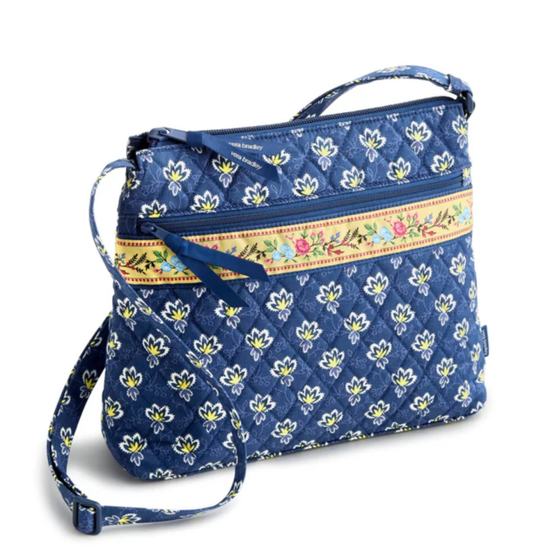 Vera Bradley Original Zip Hipster - Maison Blue In Premium Cotton