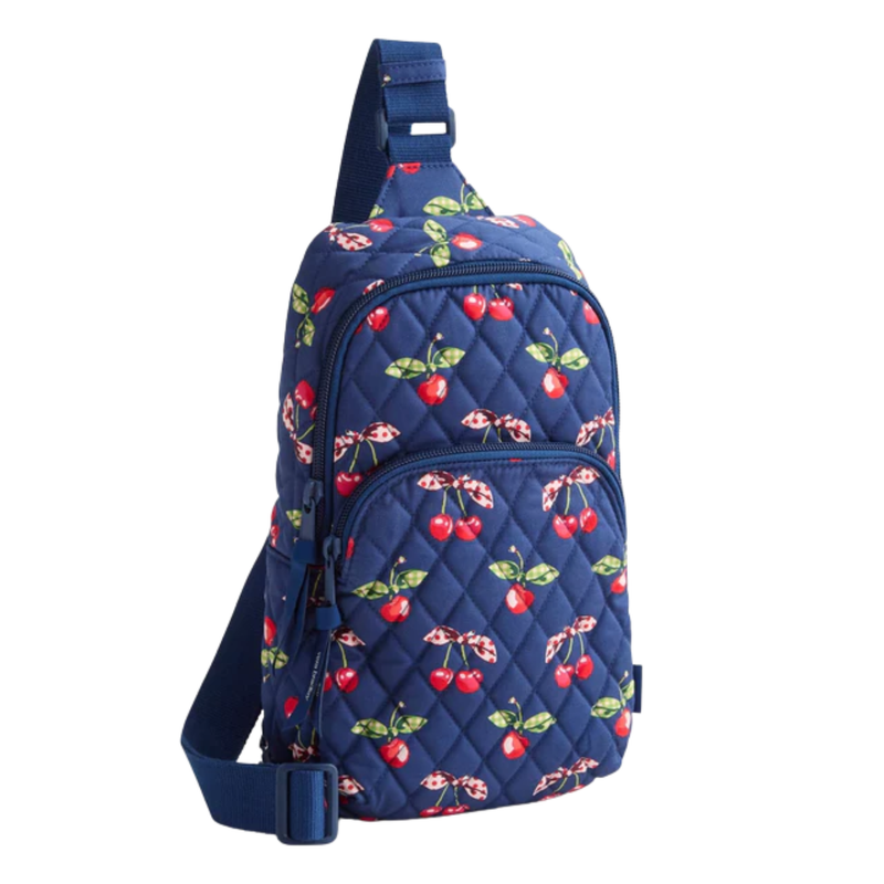 Vera Bradley Lorman Sling Backpack - Cherry Picking In Premium Cotton