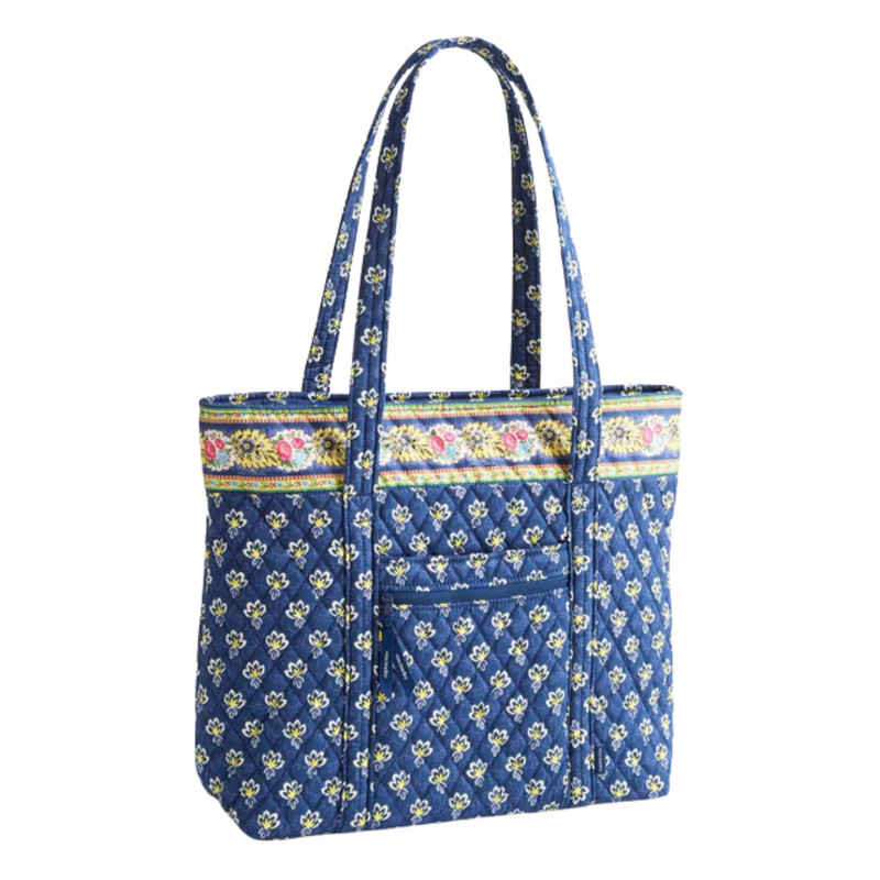 Vera Bradley Original Zip Tote - Maison Blue In Premium Cotton
