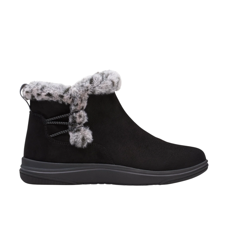 Clarks Women's Breeze Fur Boots - Black