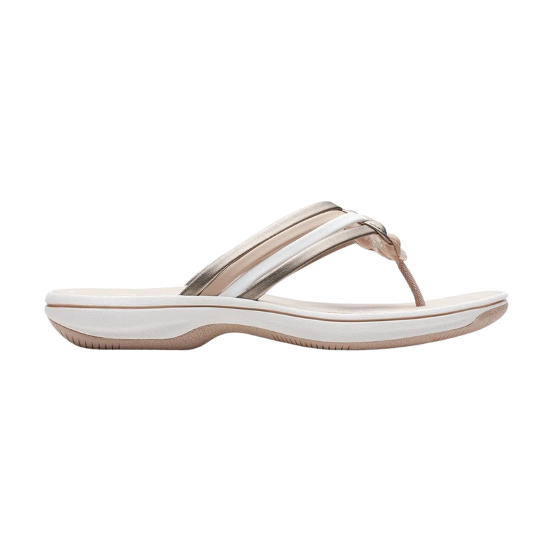 Clarks Women's Breezy Coral Sandal - Metallic Combo