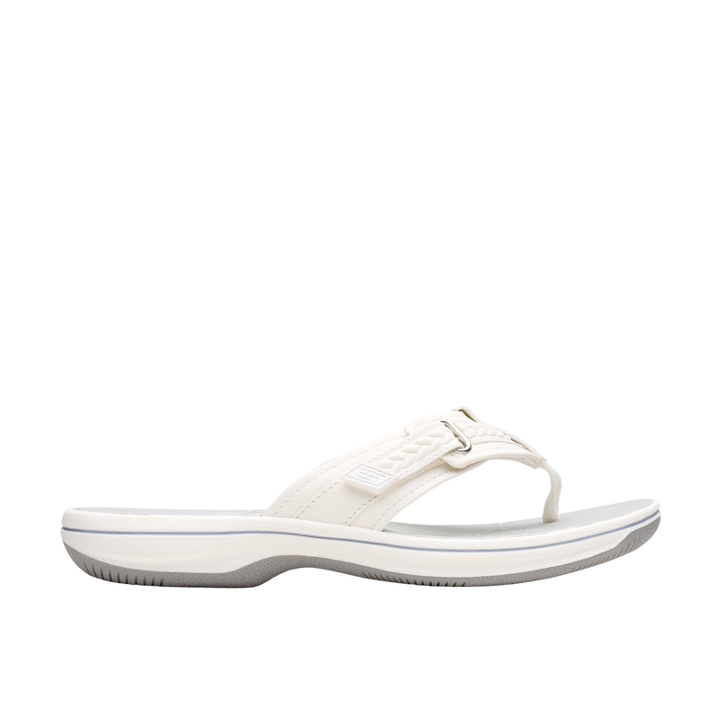 Clarks Women's Breezy Sun Sandal - White