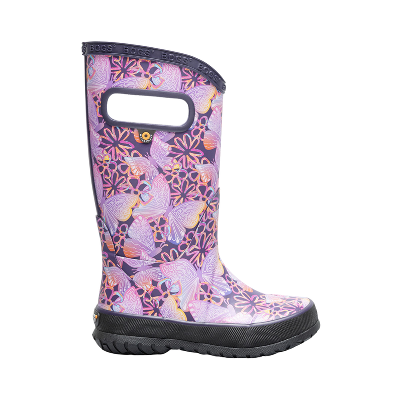 Bogs Kids' Solar Butterfly Rain Boots - Purple Multi