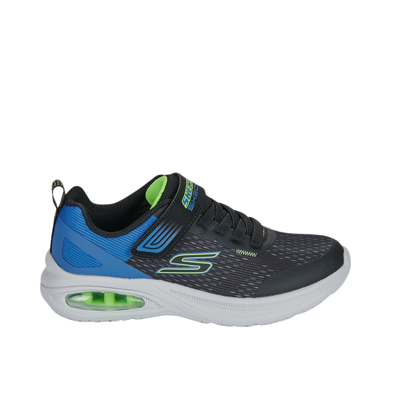 Skechers Kids' Max Advantage Squad Shoes - Black/Blue/Lime