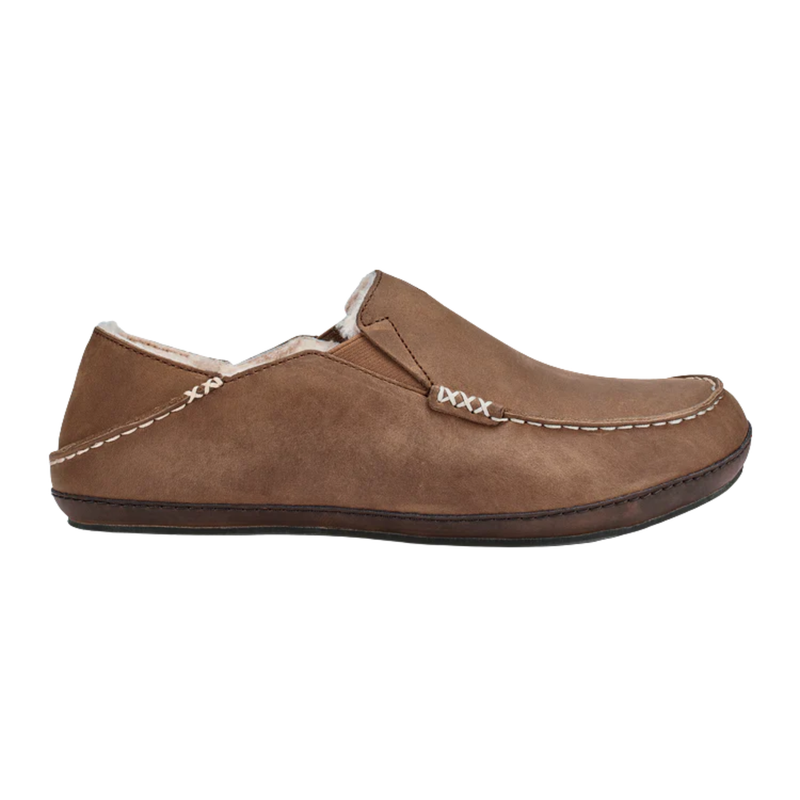 OluKai Men's Moloa Slipper - Toffee/ Dark Wood