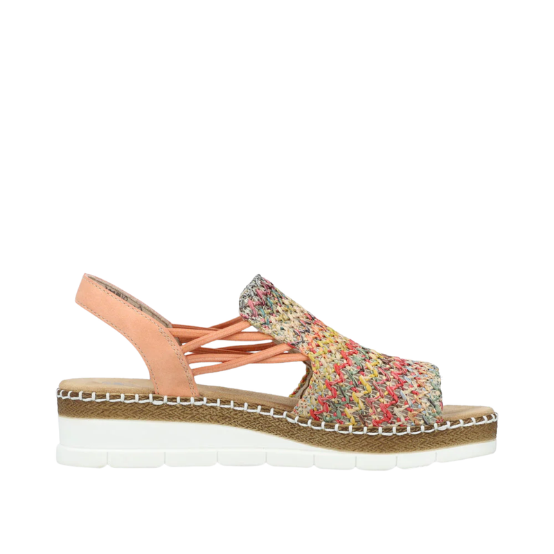 Rieker Women's Regina 41 Sandals - Multi/Aprikot