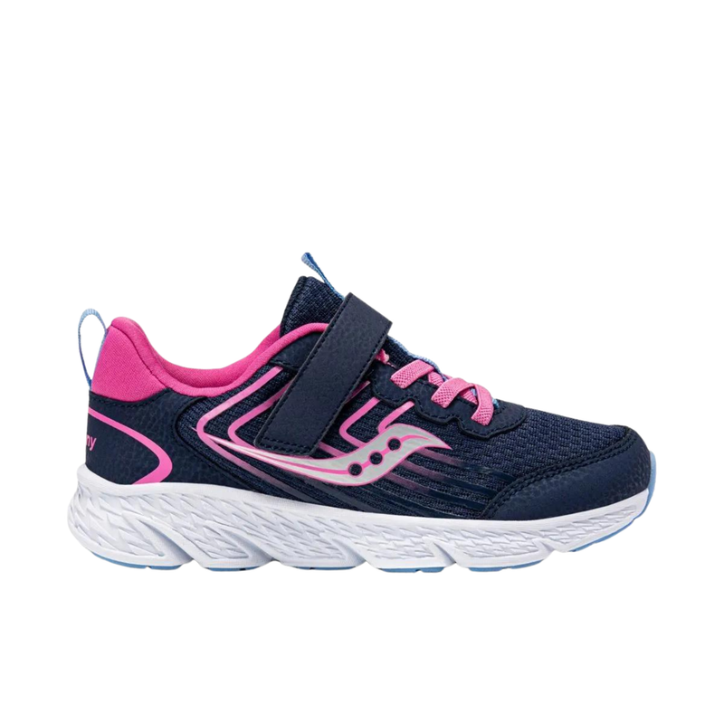 Saucony Kids' Wind 3.0 AC Shoes - Navy/Pink