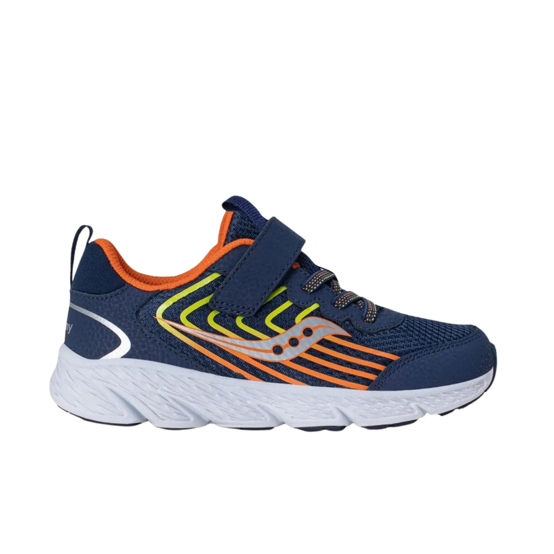 Saucony Kids' Wind 3.0 AC Shoes - Navy/Orange
