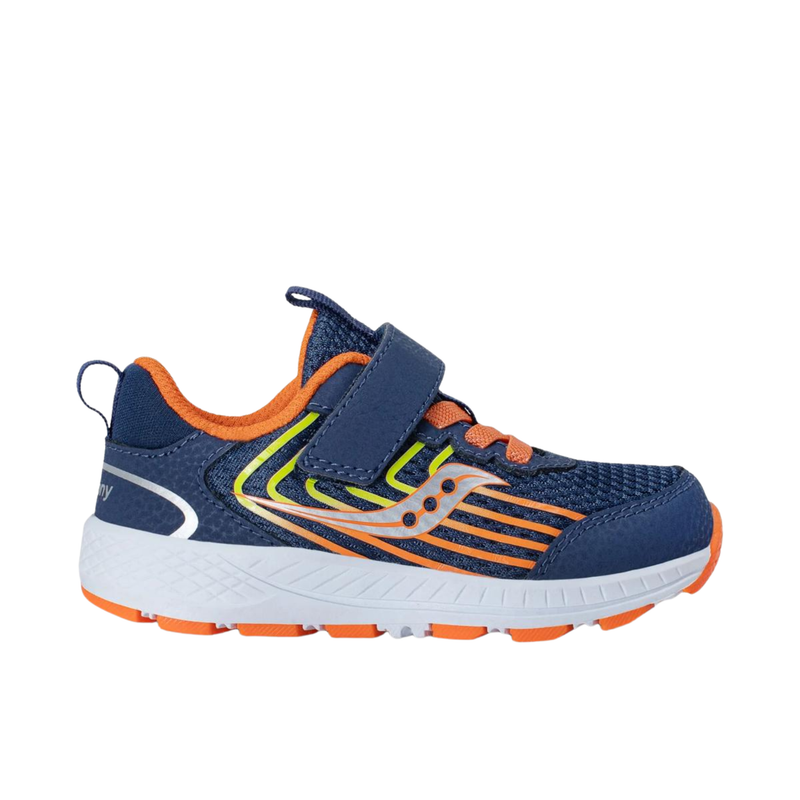 Saucony Little Kids' Wind 3.0 Jr AC Shoes - Navy/Orange