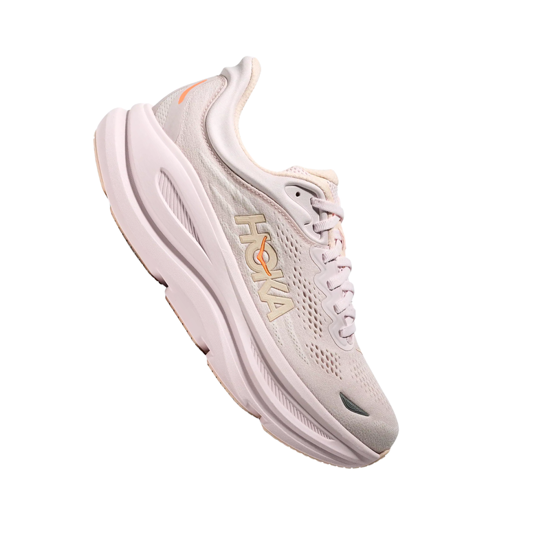HOKA Women's Bondi 9 Running Shoes - Lilac Cream/Tangerine