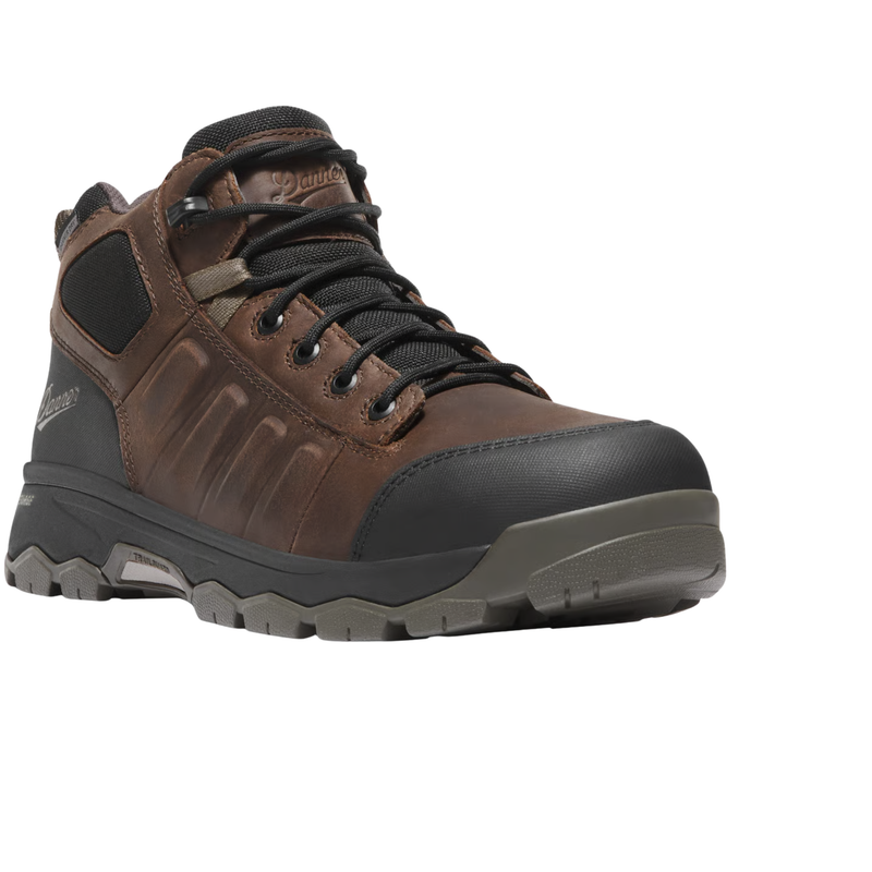 Danner Men's Wheat Ridge Aluminum Toe Work Boots - Brown/Olive