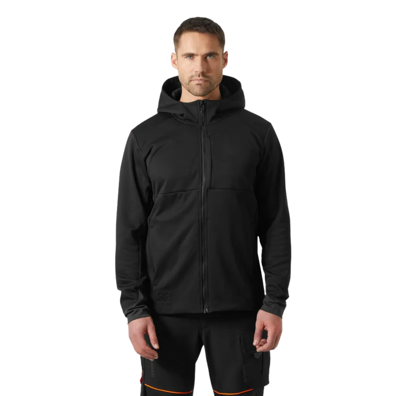 Helly Hansen Men's Tech Hooded Mid Layer Jacket - Black