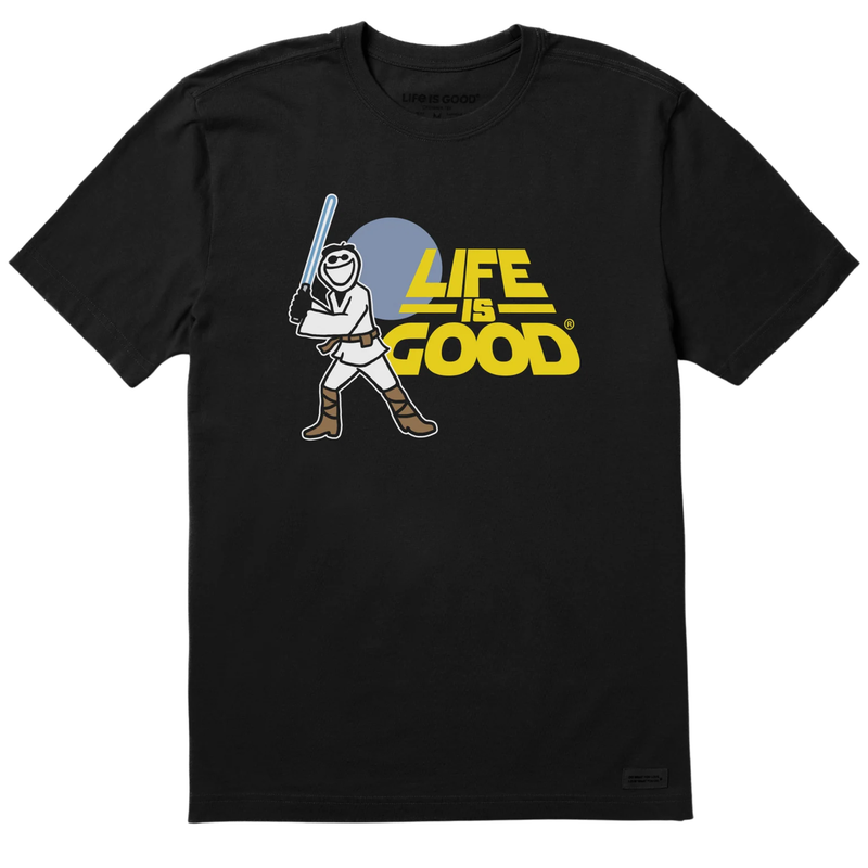 Life Is Good Men's Jedi Jake Short Sleeve Tee - Faded Black