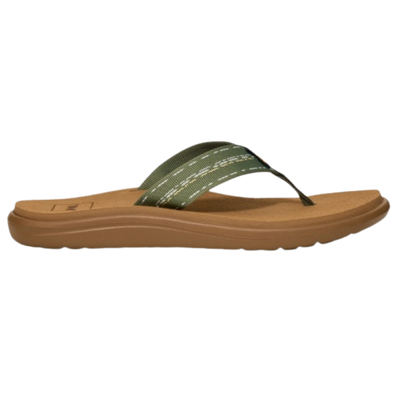 Teva Women's Voya Flip Flop - Road Race Deep Lichen Green