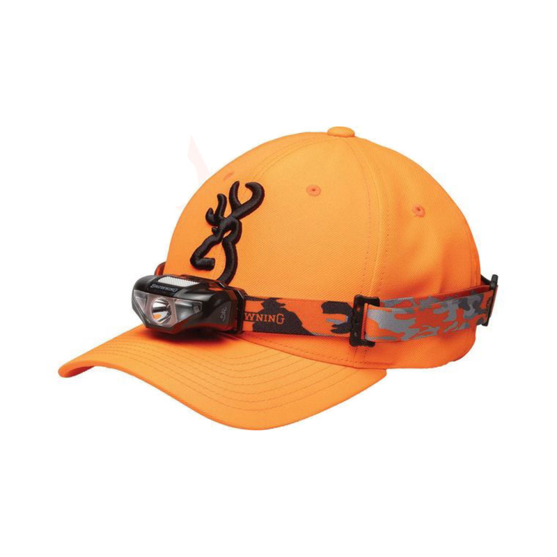 Browning Combo Headlamp Cap - Orange Blaze