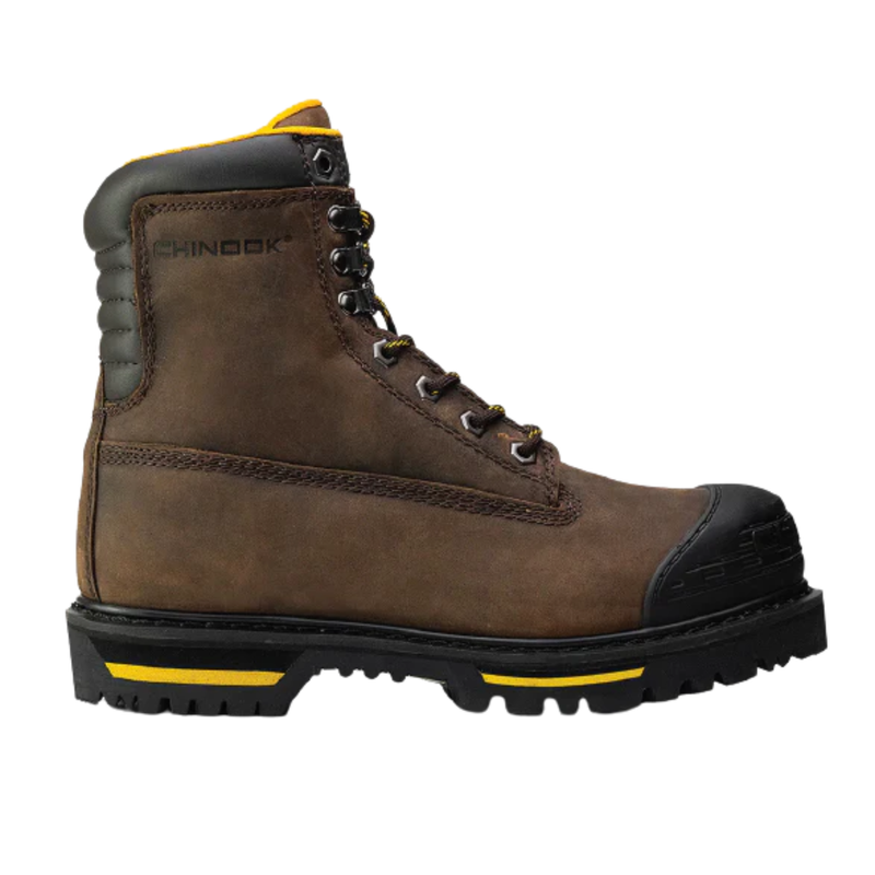 Chinook Men's Tarantula 8 Inch Steel Toe Work Boots - Brown
