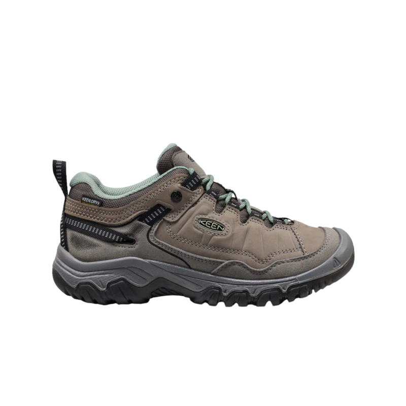 KEEN Women's Targhee IV Waterproof Hiking Shoes - Steel Grey/Lily Pad