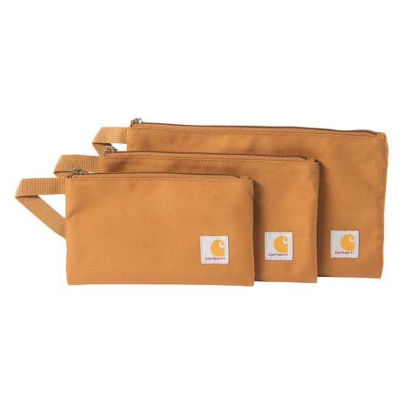 Carhartt Zippered Utility Pouch Set - Carhartt Brown