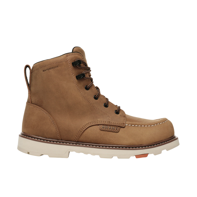 Brunt Men's The Marin 90° Heel Waterproof Composite Toe Work Boots - Brown