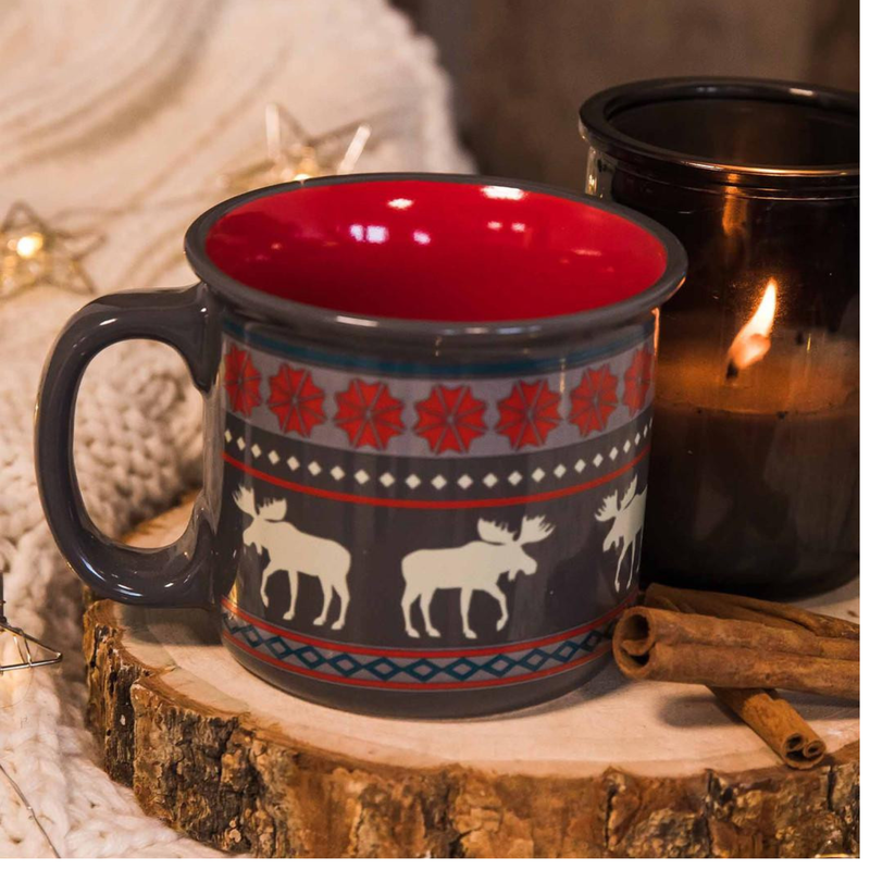 Lazy One Moose Mug - Slate Grey