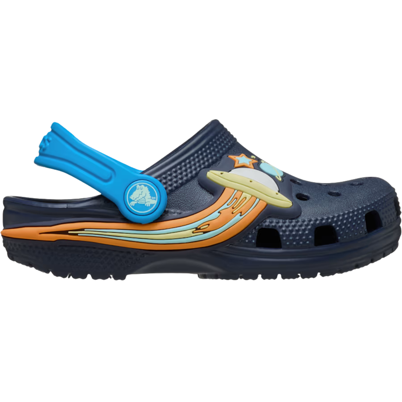 Crocs Toddler Classic UFO Lights Clogs - Navy