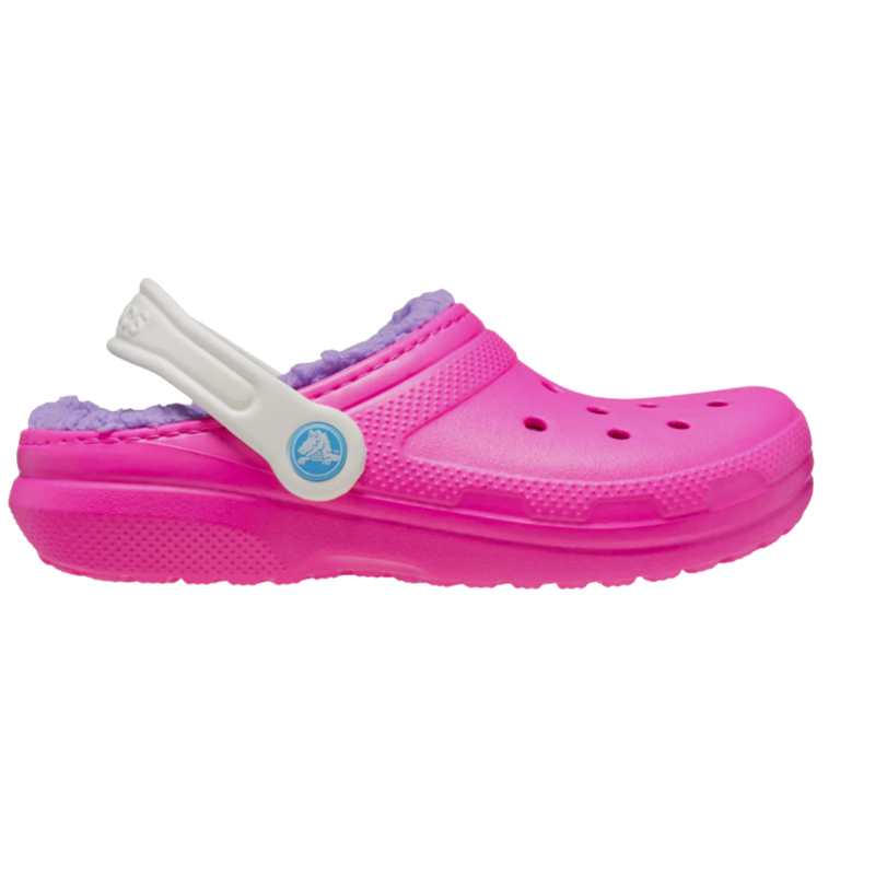 Crocs Kids' Classic Lined Clogs - Pink Crush Multi