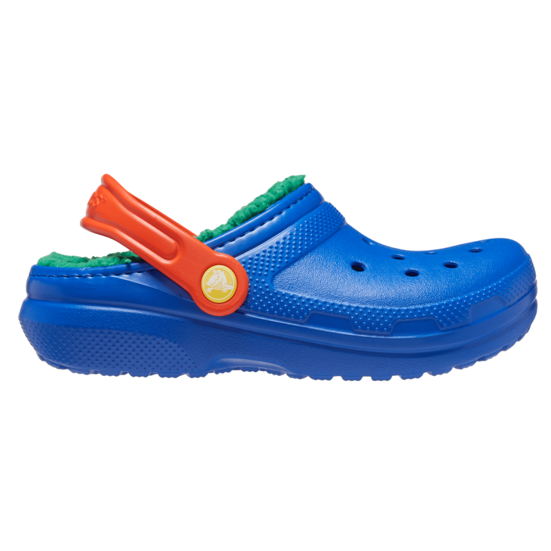 Crocs Kids' Classic Lined Clogs - Blue Bolt Multi