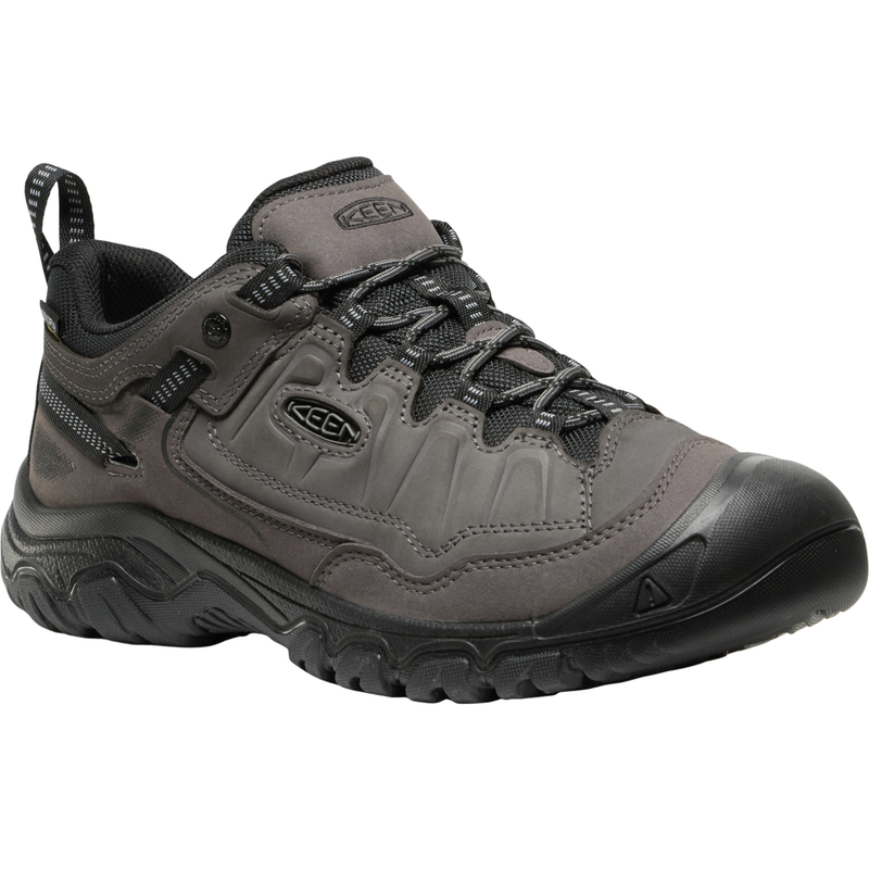 KEEN Men's Targhee IV Waterproof Hiking Shoes - Magnet/Black
