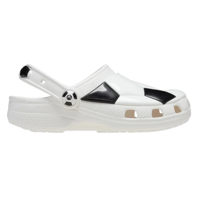 Crocs Kids' Classic Soccer Ball Clogs - White/Black