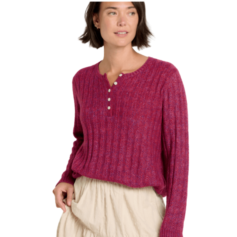 Toad & Co Women's Cloudcover Pull Over Sweater - Garnet