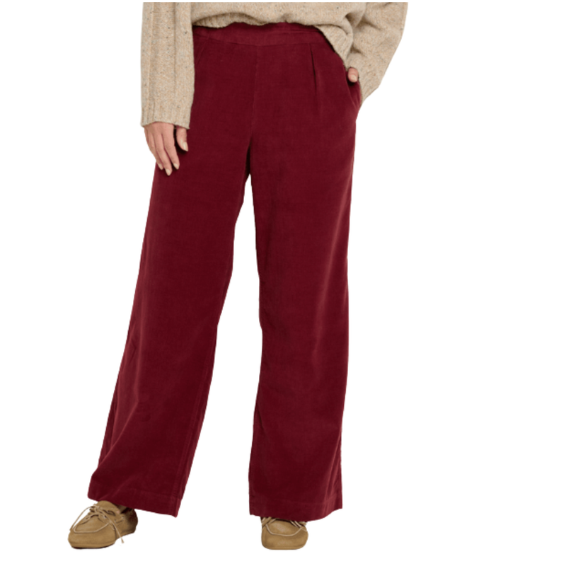 Toad & Co Women's Cattail Cord Wide Leg Pant - Port