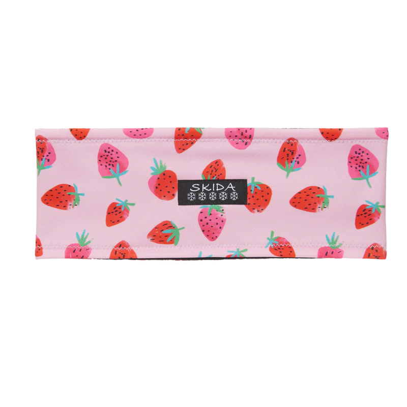 Skida Alpine Fleece Lined Headband - Strawberry Fields