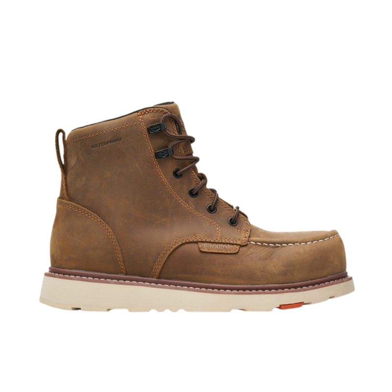 Brunt Men's Marin 400G Waterproof Composite Toe Work Boots - Brown