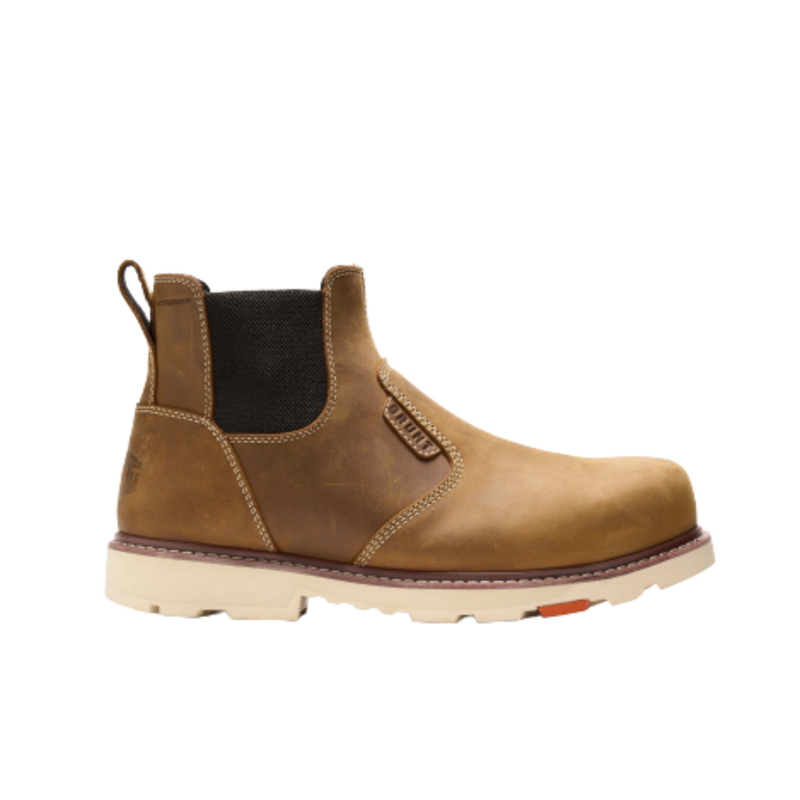 Brunt Men's Ohman 90 Degree 6 Inch Waterproof Soft Toe Work Boots - Brown