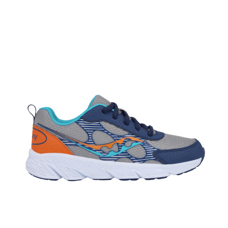 Saucony Kids' Wind XT Shoes - Grey/Navy