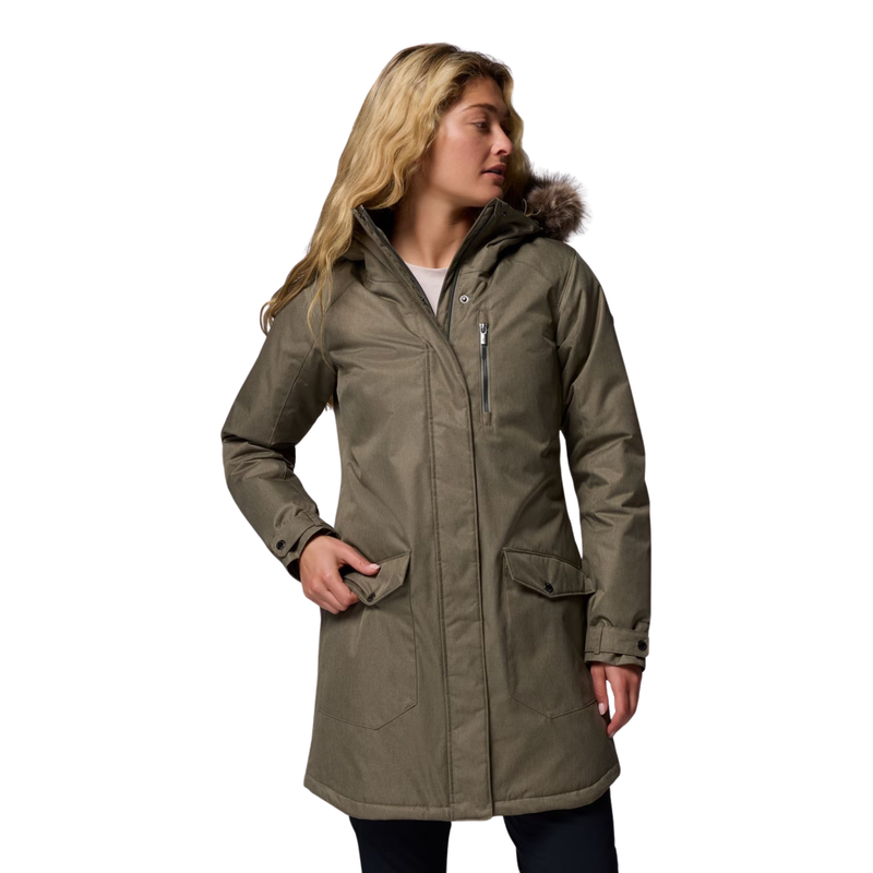 Columbia Women's Suttle Mountain Long Insulated Jacket - Stone Green