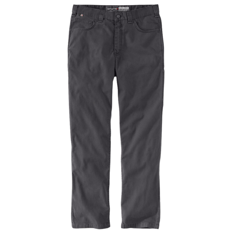 Carhartt Men's Flame Resistant Canvas 5 Pocket Work Pant - Shadow