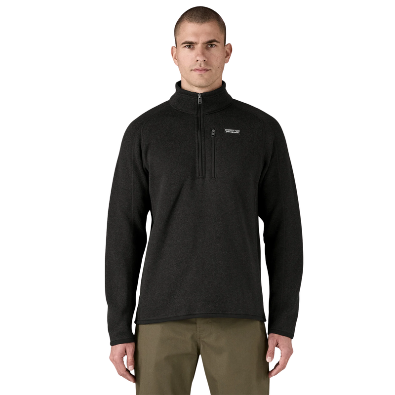 Patagonia Men's Better Sweater Quarter Zip Fleece - Black