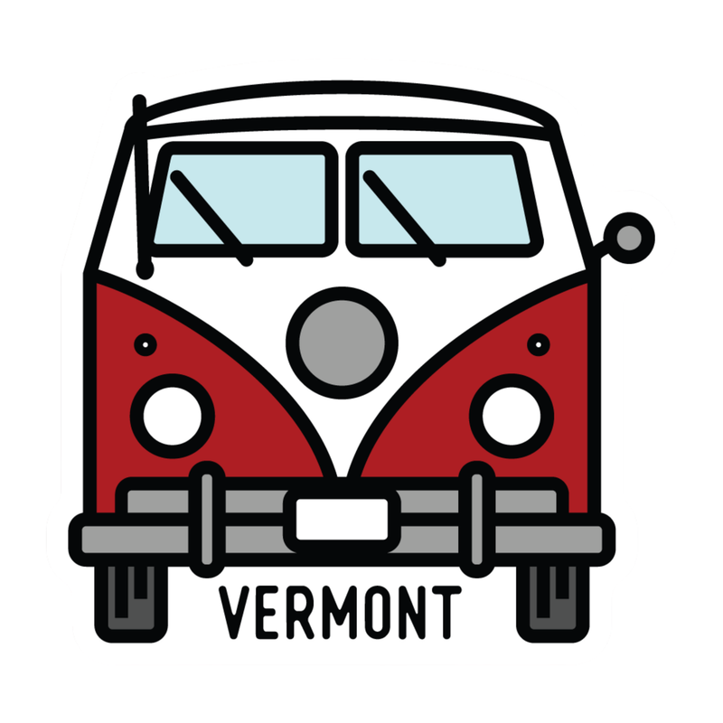 Sticker Northwest Bus Front View Vermont