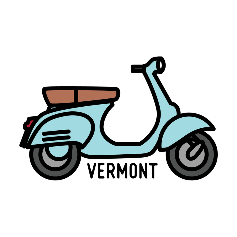 Sticker Northwest Retro Vespa Vermont
