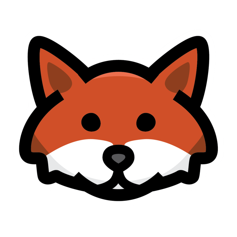 Sticker Northwest Fox Face