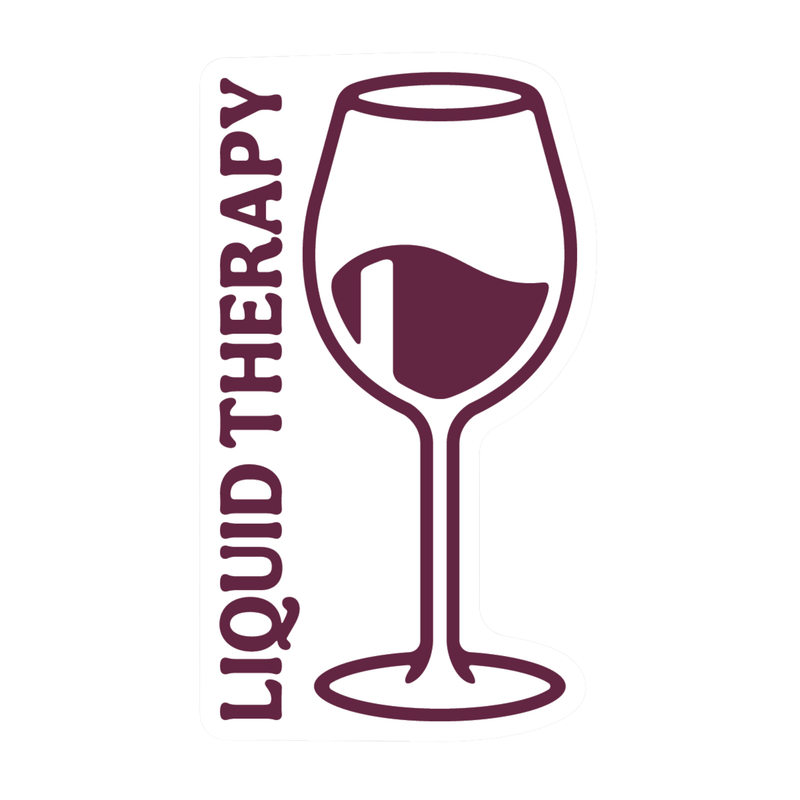 Sticker Northwest Liquid Therapy Wine Glass