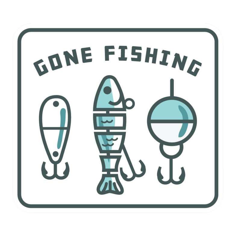 Sticker Northwest Gone Fishing