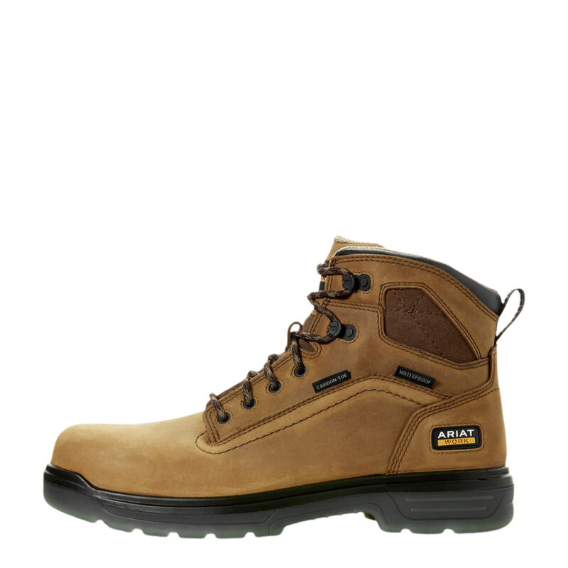 Ariat Men's Turbo 6 Inch Waterproof Carbon Toe Work Boots - Aged Bark