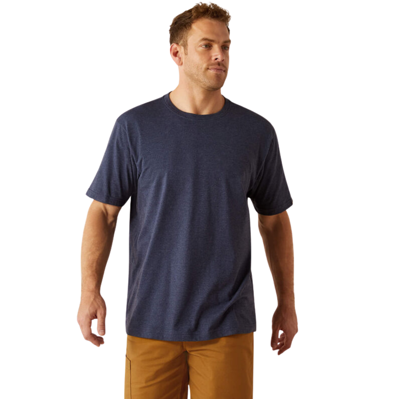 Ariat Men's Rebar Cotton Strong Standard T Shirt - Navy Heather